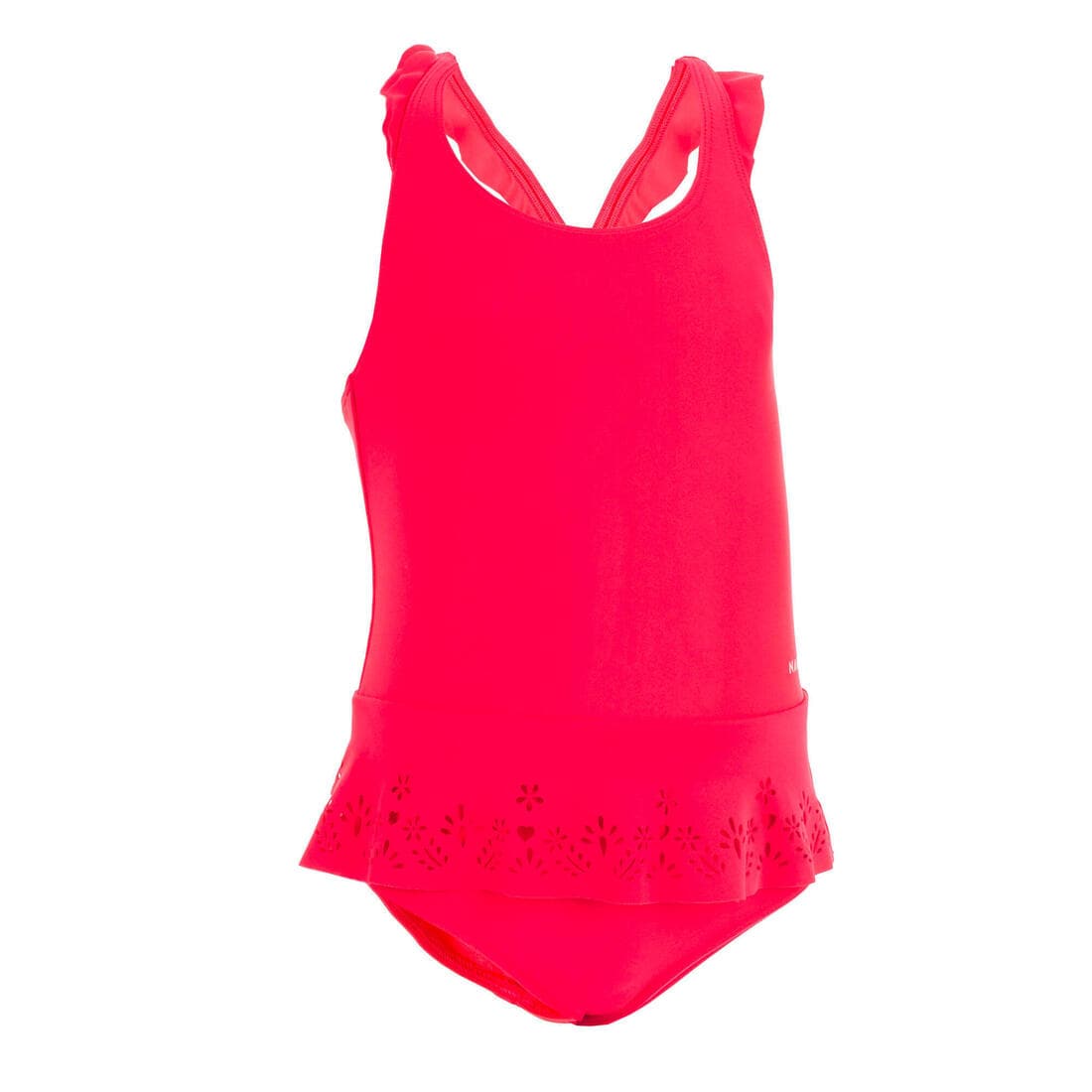 Maillot de bain 1 pièce bébé fille jupette rouge